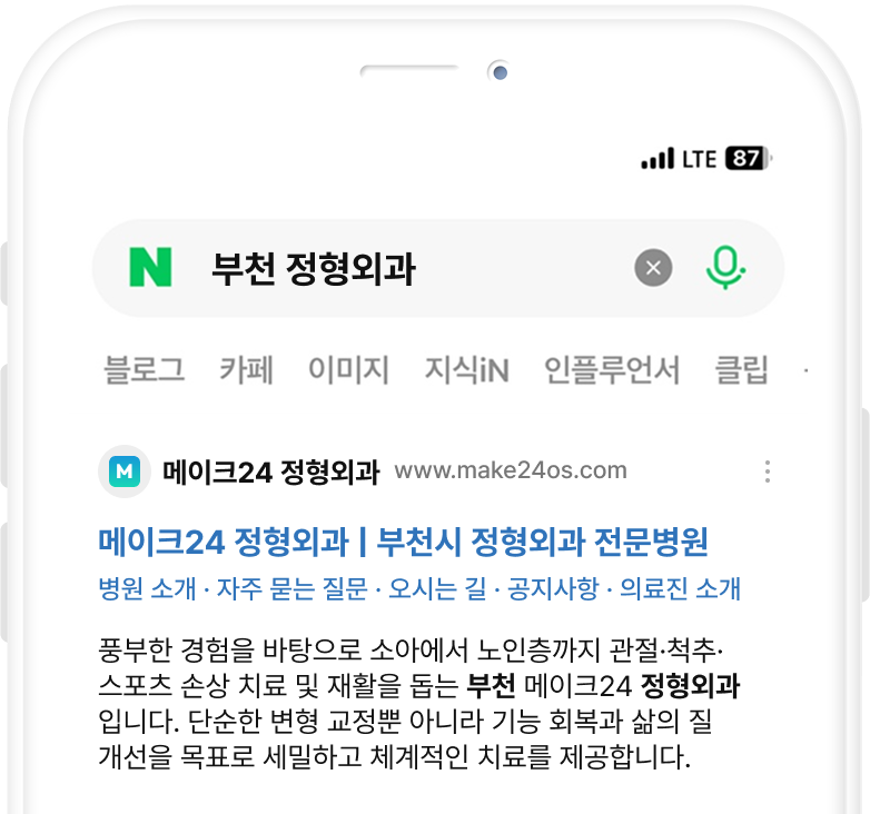 AEO 최적화로 AI 답변 영역에 노출된 정보 예시 화면